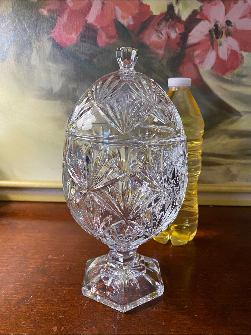Teleflora Crystal Lidded Vase
